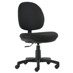 silla secretarial negra classic 2 con pistón y base giratoria