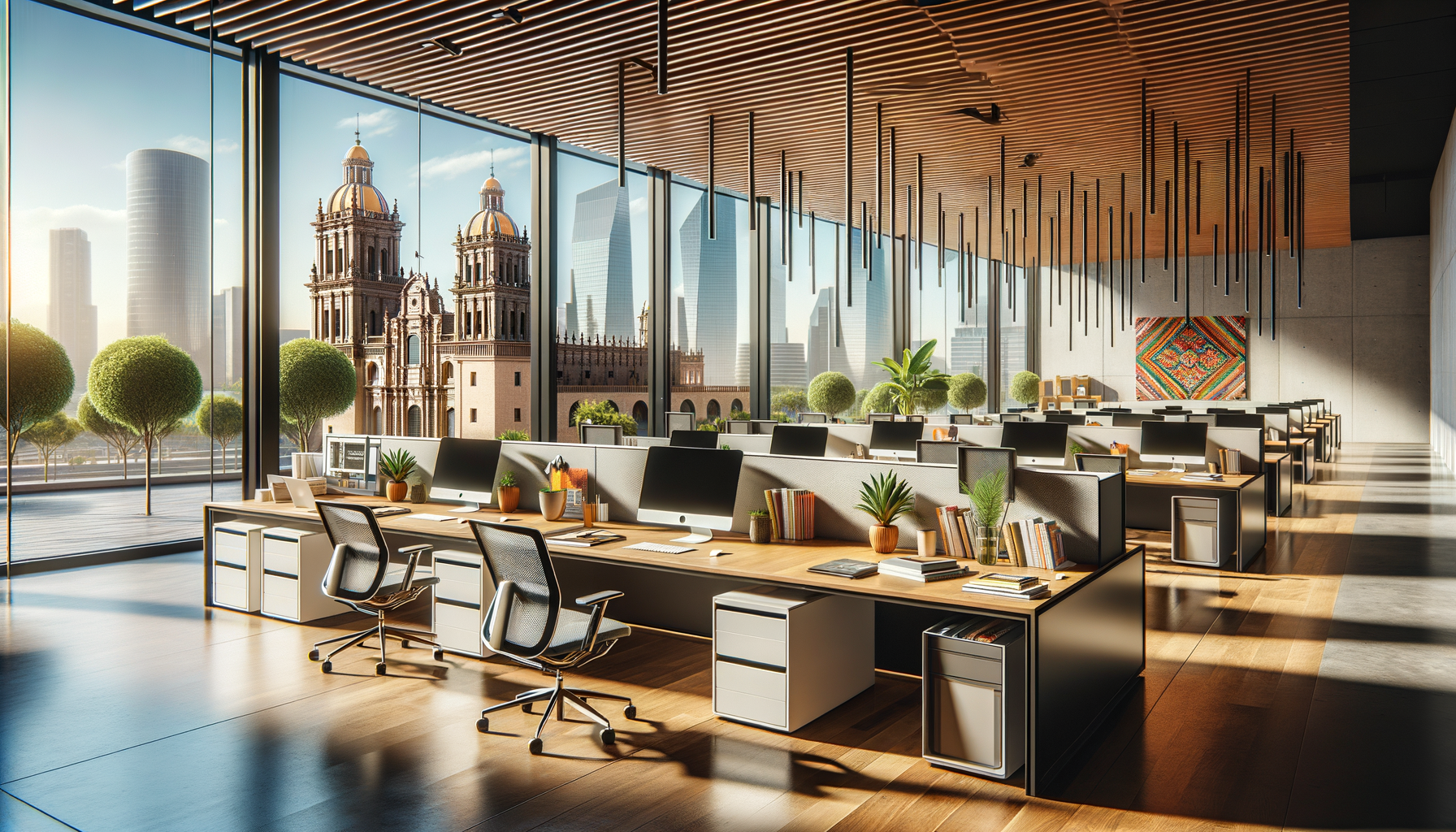 ambientes de oficina con estilo mexicano