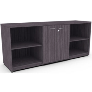 credenza mod. cartagena en melamina con puertas y estantes para oficina