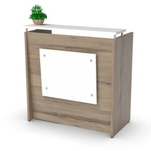 mueble de recepción montana compacto con cajonera para oficina