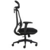 silla ejecutiva alaska n con cabecera respaldo mesh tapizado gris