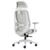 silla ejecutiva Alaska G con cabecera respaldo ventilado y asiento acolchado gris