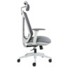 silla ejecutiva tundra g con cabecera respaldo ventilado gris