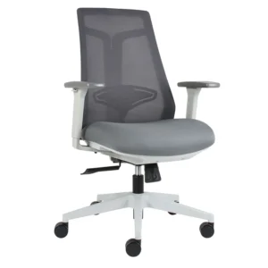 silla operativa tundra g gris con respaldo de malla sin cabecera